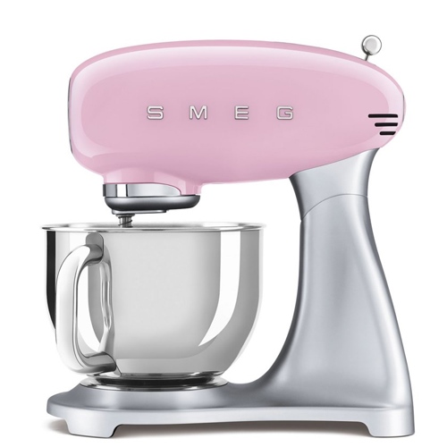 Robot de cocina 800w 10 velocidades smf02pkeu smeg rosa pastel