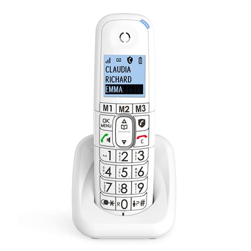 Teléfono inalámbrico dect alcatel xl785 duo audio boost blanco