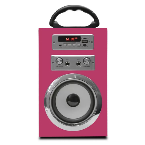 Altavoz karaoke infiniton k8 rosa bluetooth