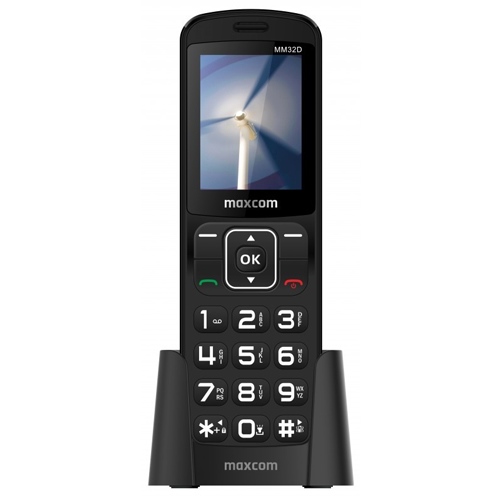Teléfono móvil senior maxcom comfort mm32d negro