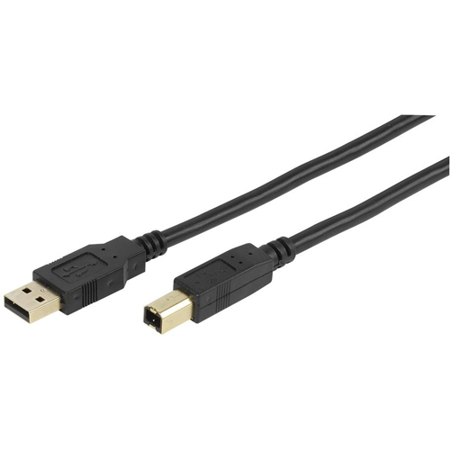 Cable vivanco usb-a a usb-b 2.0 gold 5m