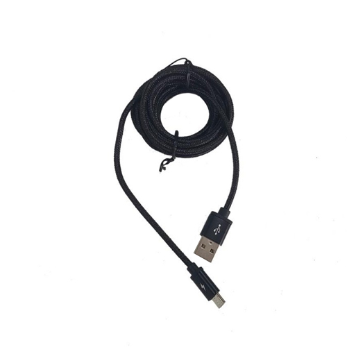 Cable de carga y datos wirboo micro usb 2.5 m negro