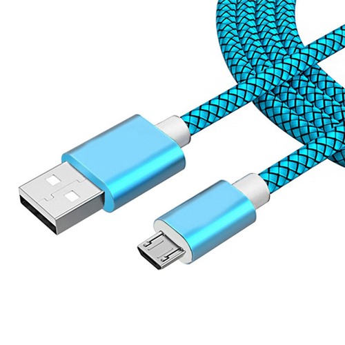 Cable carga y datos wirboo micro usb 2.5m azul