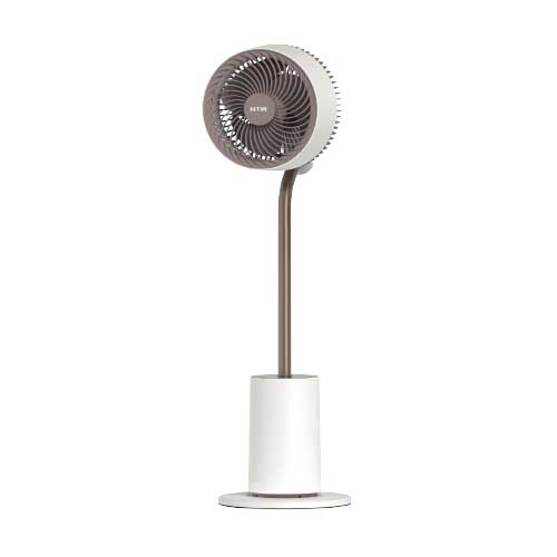 Ventilador de pie htw fjd1821arb con lámpara  blanco