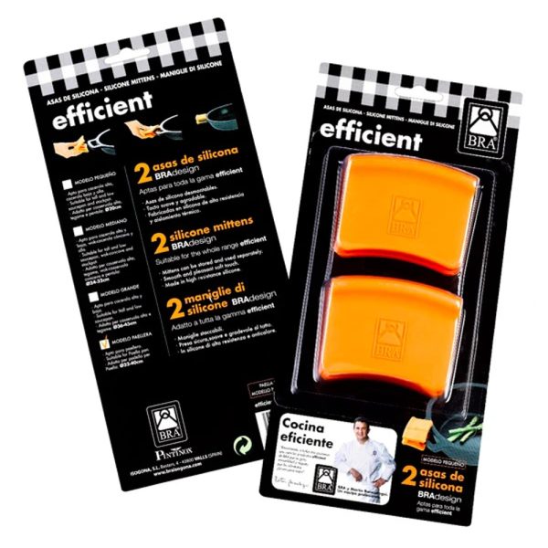 2 ASAS SILICONA NARANJA CACEROLA EFFICIENT - Imagen 5