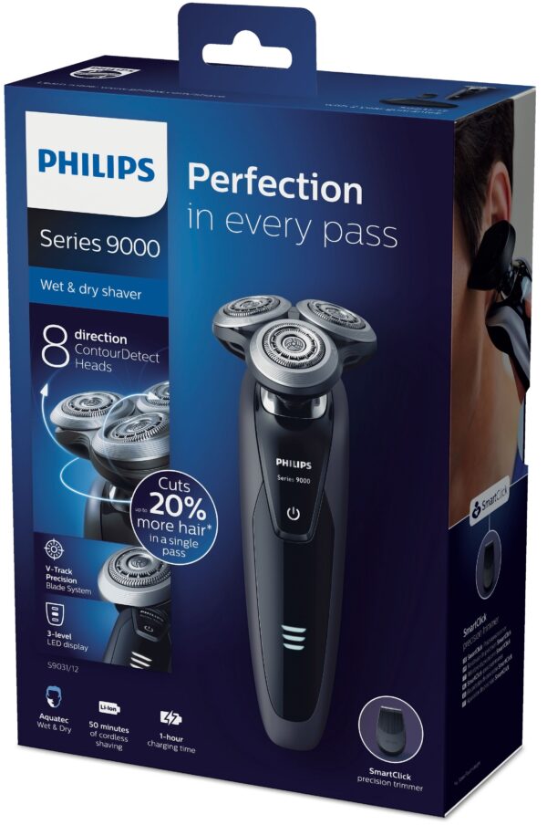 AFEITADORA PHILIPS S9031/12 1H CARGA 50MIN AUT. - Imagen 3