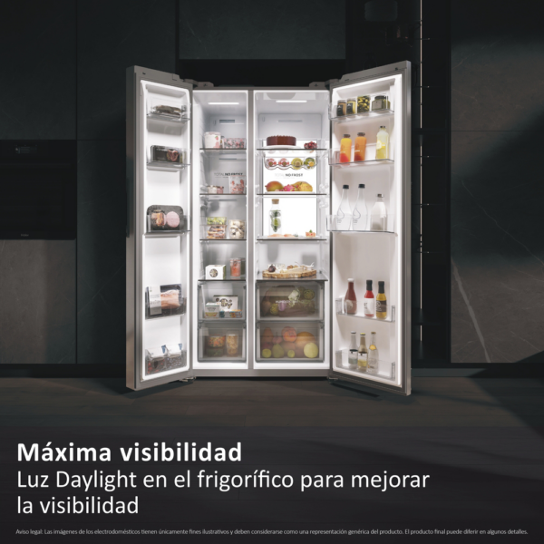 .AT.AMERICANO HAIER HSW79F18ANMM 1755,5X90,5 NF A INVERTER 616L INOX - Imagen 25