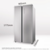 .AT.AMERICANO HAIER HSW79F18ANMM 1755,5X90,5 NF A INVERTER 616L INOX - Imagen 29