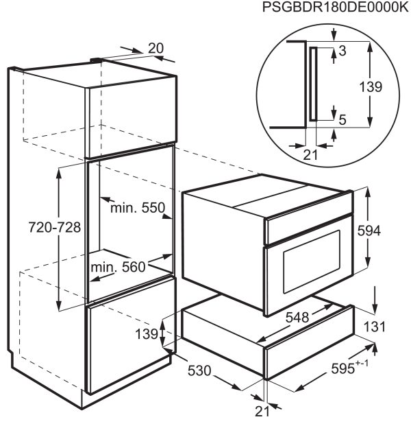 .AT.CALIENTA PLATOS AEG KDE911424M 6CUB. INOX - Imagen 8