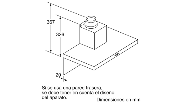 .AT.CAMPANA BALAY 3BC067EX 60CM INOX 730M3/H - Imagen 8