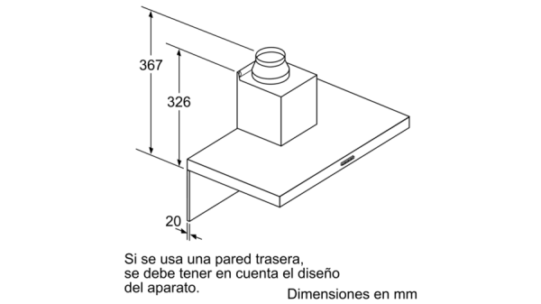 .AT.CAMPANA BOSCH DWB76BC50 75CM A INOX 590M3/H - Imagen 9