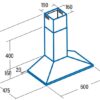 .AT.CAMPANA CATA V-600 WH /L BCA. 60CM 480M3H 02061001 - Imagen 2