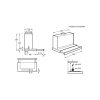 .AT.CAMPANA DECORATIVA INTEGRABLE ELECTROLUX LFP616X 60CM 600M/H INOX - Imagen 2