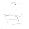 .AT.CAMPANA HAIER HADG9CBS4BWIFI 90CM A++ CRIST.NGO 974M3/H WIFI - Imagen 8