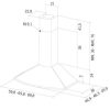 .AT.CAMPANA MEPAMSA TENDER H90 INOX V2 90CM 620M/H - Imagen 5