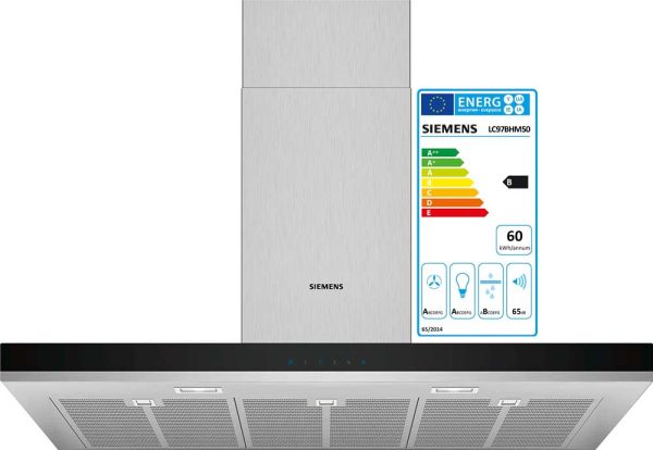 .AT.CAMPANA SIEMENS LC97BHM50 90CM B INOX 710M3/H - Imagen 5