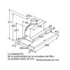 .AT.CAMPANA TELESC. SIEMENS LI97SA531 90CM A PLATA METAL 729M3/H - Imagen 4