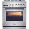 .AT.COCINA COMPACTA HAIER HGM64TC1X INOX 4F HORNO ELECT. 60CM - Imagen 2
