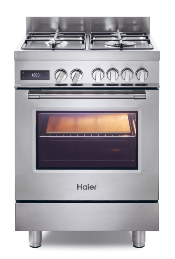 .AT.COCINA COMPACTA HAIER HGM64TC1X INOX 4F HORNO ELECT. 60CM - Imagen 2