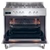 .AT.COCINA COMPACTA HAIER HGM95TC1X INOX 5F HORNO ELECT. 90CM - Imagen 2