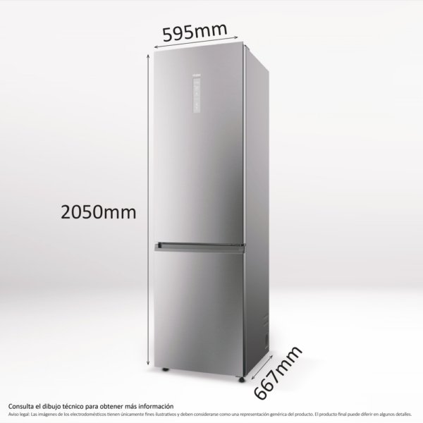 .AT.COMBI CANDY HDPW7620ANPK 205X59,5 NF A INVERTER DISP.HON 409L INOX - Imagen 34