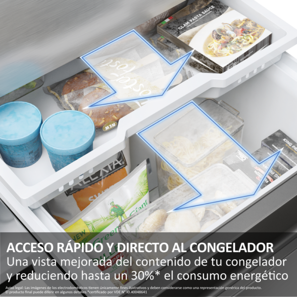 .AT.COMBI FRENCH DOOR HAIER HTW7720BNMM 201X70 NF B INVERTER DISP.486 - Imagen 28