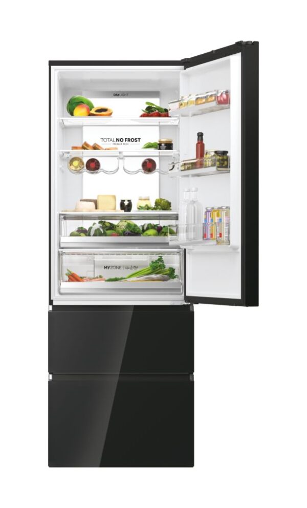 .AT.COMBI FRENCH DOOR HAIER HTW7720DNGB 201X70 NF D INVERTER DISP.483 - Imagen 2
