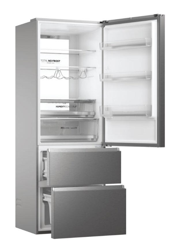 .AT.COMBI FRENCH DOOR HAIER HTW7720DNMP NF D 201X70 INOX - Imagen 5