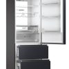 .AT.COMBI - FRENCH DOOR HAIER HTW7720ENMB 206X70 NF E NGO. - Imagen 5