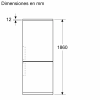 .AT.COMBI SIEMENS KG36N2ICF 186X60 NF C 321L INOX - Imagen 7