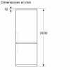 .AT.COMBI SIEMENS KG39N7ICT 203X60 NF C 0º DISP 363L INOX - Imagen 9