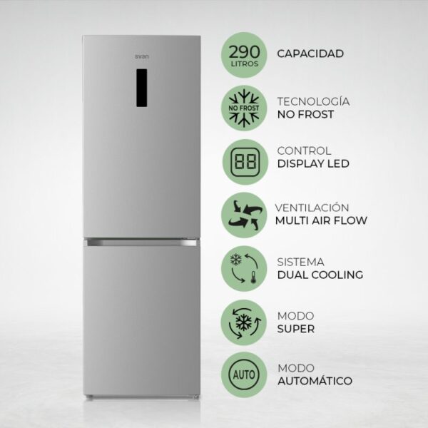 .AT.COMBI SVAN SC185601ENFDX 185X59,5 NF E DISP 290L INOX - Imagen 3