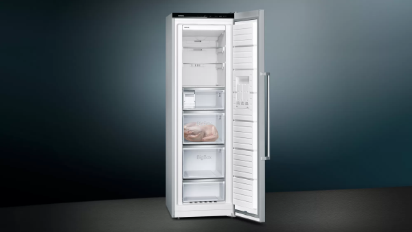 .AT.CONGELADOR VERTICAL SIEMENS GS36NAIDP 186X60 NF D INOX 242L - Imagen 2