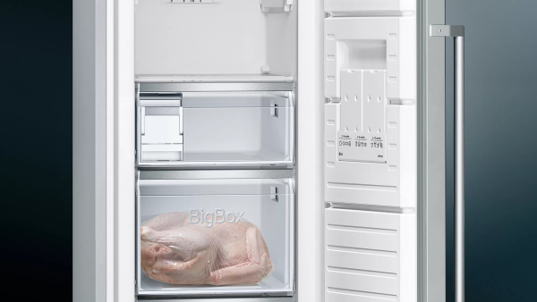 .AT.CONGELADOR VERTICAL SIEMENS GS36NAIDP 186X60 NF D INOX 242L - Imagen 5