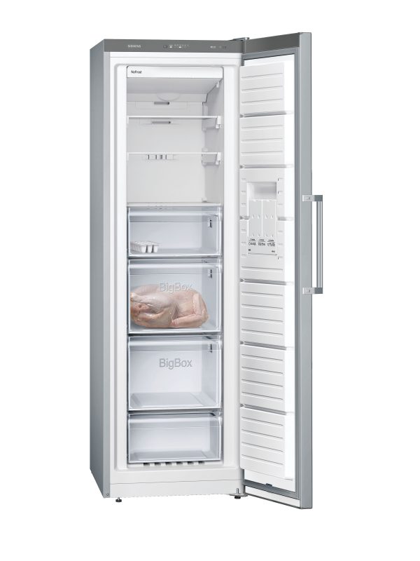 .AT.CONGELADOR VERTICAL SIEMENS GS36NVIEP 186X60 NF E 242L INOX - Imagen 2