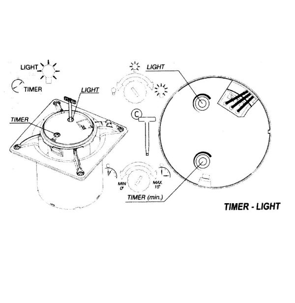 .AT.EXTRACTOR CATA E-100 GLT LIGHT TIMER 00900001 - Imagen 5