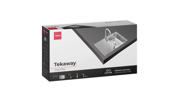 .AT.FREGADERO TEKA 115110031 TEKAWAY UNIVERSE 45 T-XP 1C 1E REV - Imagen 3