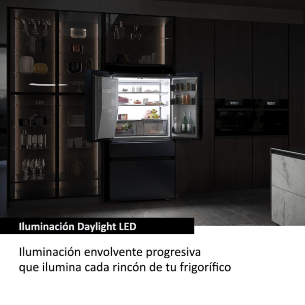 .AT.FRENCH DOOR HAIER HFW7918EIMB NF E 177,5X90,8 NGO CEPILLADO - Imagen 35