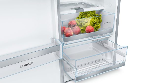 .AT.FRIGO 1P BOSCH KSV36AIDP 186X60 CICLICO D 346L INOX - Imagen 3