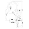 .AT.GRIFO TEKA 116030034 FORMENTERA TOP FOT 995 CROMO/BRASS - Imagen 6