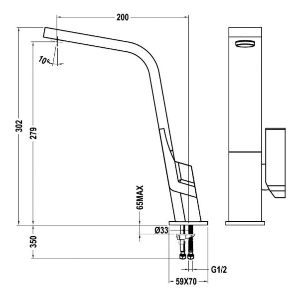 .AT.GRIFO TEKA IC915 CROMO 339150200 - Imagen 2