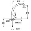 .AT.GRIGO TEKA MN CROMO CAÑON ALTO GIRATOR.8191462 - Imagen 2