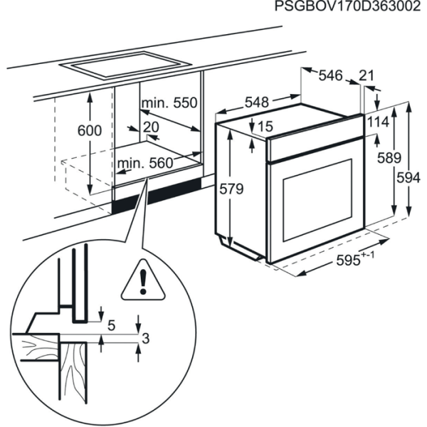 .AT.HORNO AEG BEK435120W MULTIF.9 A+ CRISTAL BCO. - Imagen 5