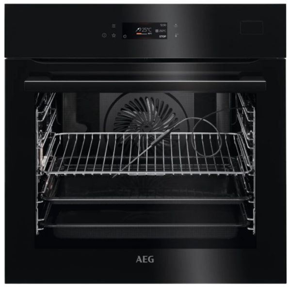 .AT.HORNO AEG BSE782380B MULTIF.20 A++CRIST.NGO C/VAPOR PIROL