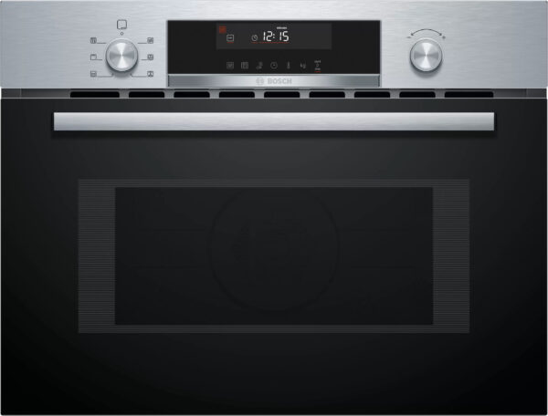 .AT.HORNO COMPACTO BOSCH CMA585GS1 5F C/MICRO HIDRO 45CM 44L CRIST.NG