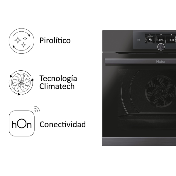 .AT.HORNO ENCASTRE HAIER HWO60SM5F8BH - Imagen 24