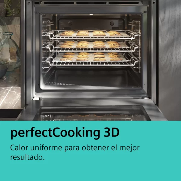 .AT.HORNO SIEMENS HR532GBS3 MULT.9 A+ C/VAPOR HIDRO 71L CRIST.NGO INOX - Imagen 5