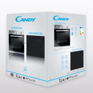 .AT.HORNO+VITRO CANDY PCP27XCH63TV T INOX MULTI.5 A AQUA 65L