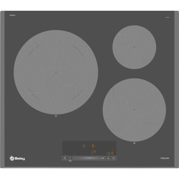 .AT.INDUCCION BALAY 3EB965AH 3F Z.28CM 7400W 60CM ANTRACITA - Imagen 5