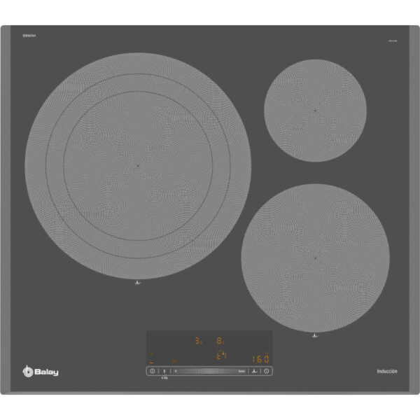 .AT.INDUCCION BALAY 3EB967AH 3F Z.32CM 7400W 60CM ANTRACITA - Imagen 5